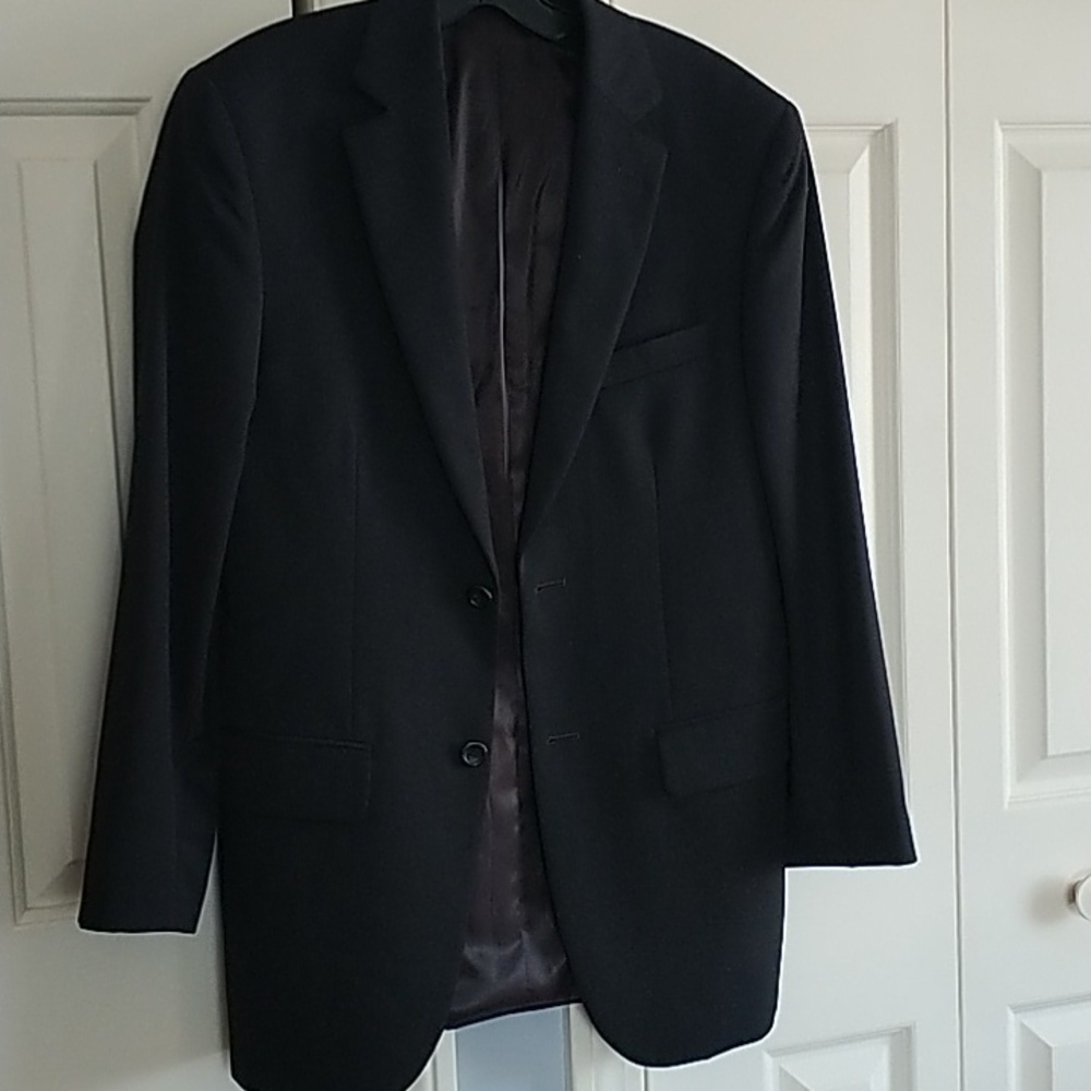 Pronto Uomo Black Wool Classic Blazer Jacket size 36R